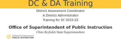 Photo of DC & DA Training District Assessment Coordinator