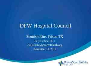 Photo of DFW Hospital Council Scottish Rite, Frisco TX Judy Embry, PhD