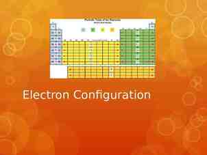 Photo of Electron Configuration