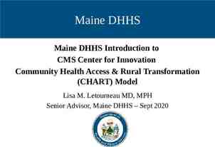 Photo of Maine DHHS Maine DHHS Introduction to CMS Center for