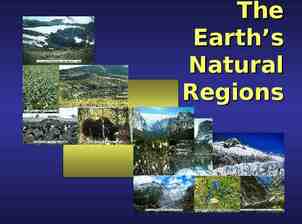 Photo of The Earth’s Natural Regions