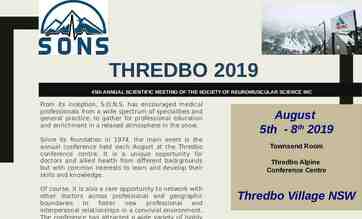 Photo of THREDBO 2019 45th ANNUAL SCIENTIFIC MEETING OF THE SOCIETY OF